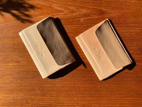 Envelope notebook cover sun exposure comparison