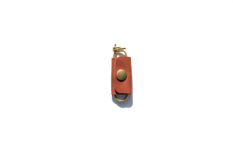 Leather Wrapped Key Carrier
