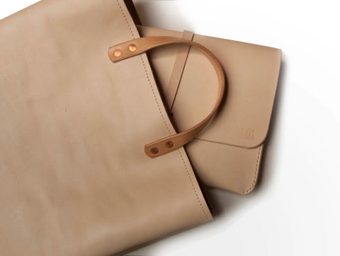 Leather Market Tote