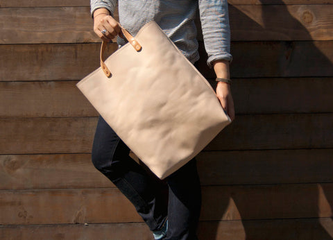 Leather Market Tote