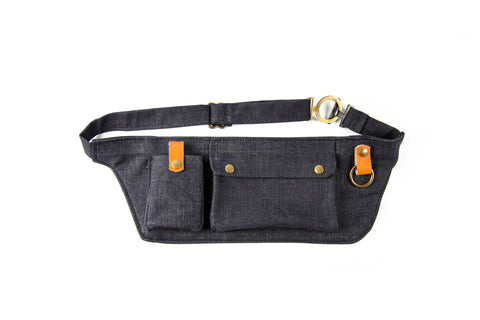 TW Workshop x 1.61 Soft Goods / Denim and Leather Bum Bag