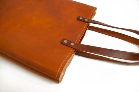 Leather Market Tote
